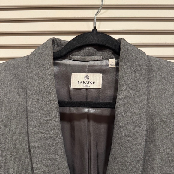 Aritzia Babaton Heather Charcoal Artemis Blazer Size Small - Picture 7 of 9
